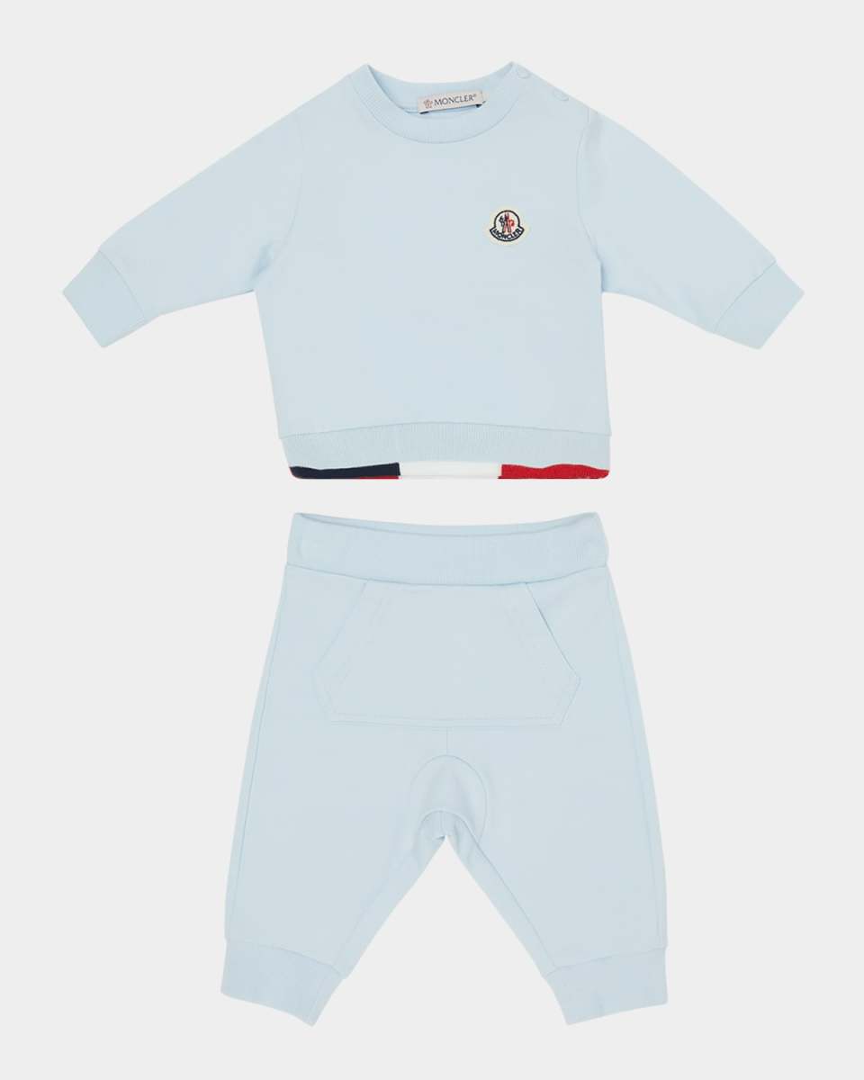 Boy's Logo Sweatshirt and Pants Set, Size 3M-